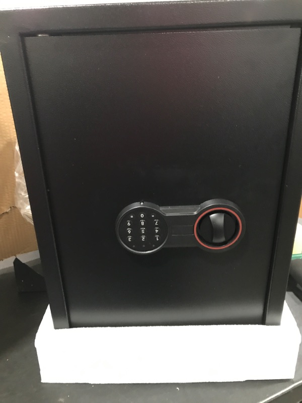 Photo 2 of 2.4 Cub Large Home Safe Fireproof Waterproof, Anti-theft Fireproof Safe Box with Programmable Keypad, Spare Keys and Removable Shelf, Digital Security Safe for Home Money Firearm Documents Medicines