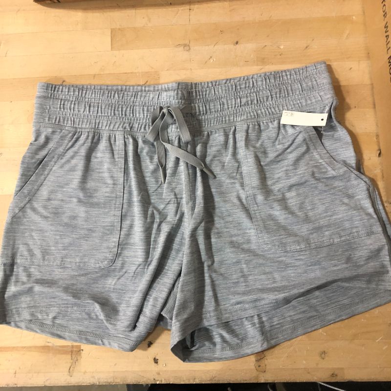 Photo 2 of Amazon Essentials Women's Brushed Tech Stretch Short Large Grey, Space Dye