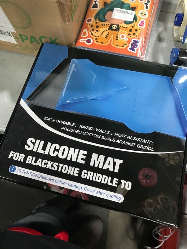 Photo 2 of 36" Silicone Griddle Mat for Blackstone Grill, Heavy Duty Food Grade Silicone Griddle Buddy Mat Top Cover for Blackstone Griddle Grill, Protect Griddle No Rust Dirt From Animal, Reusable Griddle Mat
