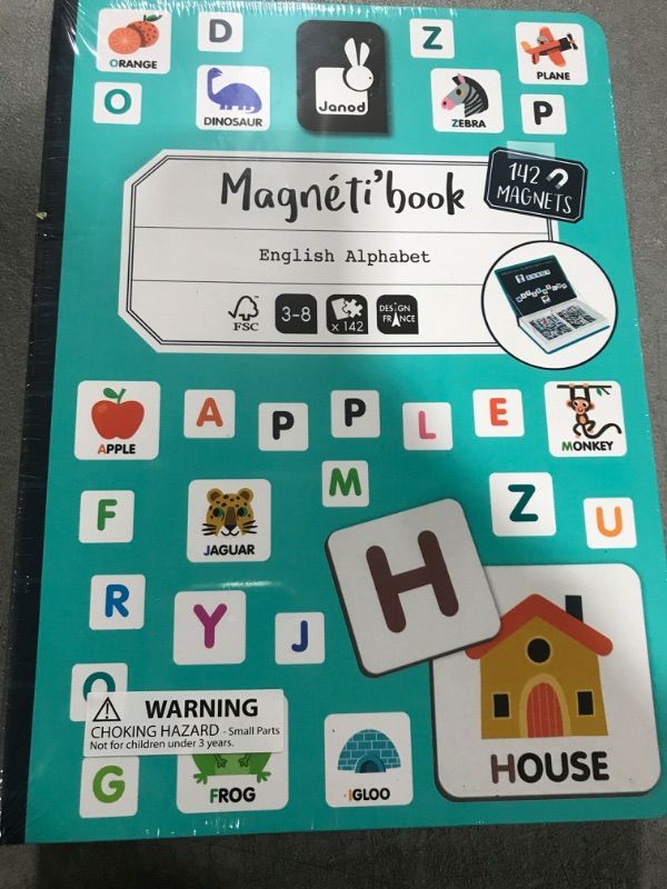 Photo 1 of Janod Magnetibook 41 pc Magnetic Space Mix and Match Game - Ages 3+ - J02589