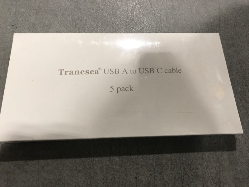 Photo 1 of Tranesca 5 Pack 6ft Data Cable Fast USB Type C Phone Charger Cord for Samsung Galaxy S10 S10+ S9 S8 Plus Note 9 8, LG V20 G5 G6 V30, HTC, Google Pixel 3a XL, Moto X4/Z2,and More 