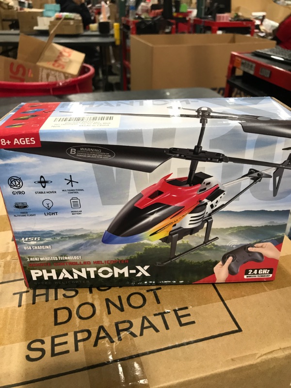 Photo 1 of Britik Remote Control Helicopter for Kids - RC Helicopters Toys, One Key Takeoff/Landing and Hover Functionality, 3-Speeds, LED Lights and Crash Protection-Indoor Flying Toy, Gift for Boys/Girls Kids Blue
