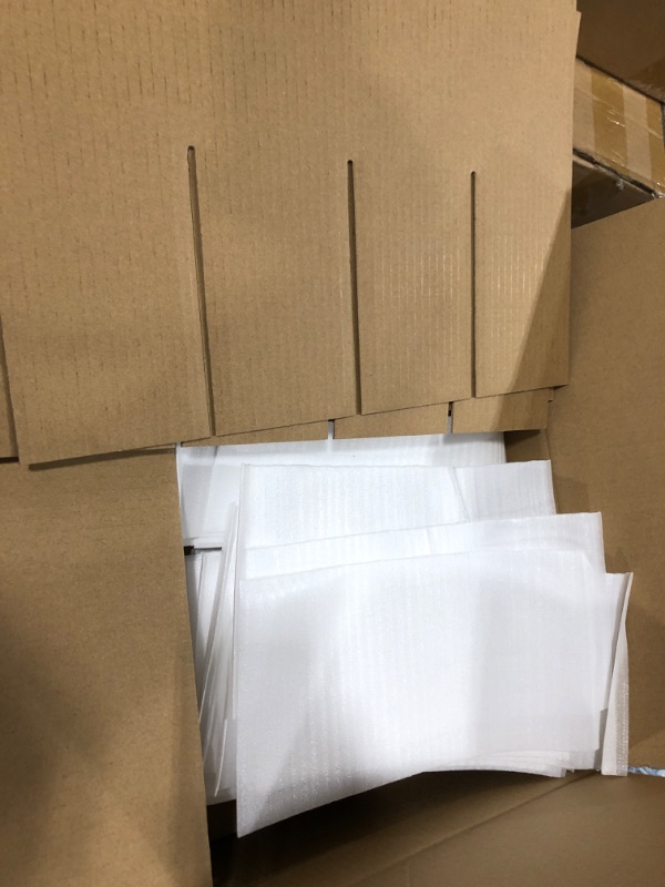 Photo 2 of 6 Sets Glass Divider Kits for Moving, Kitchen Moving Box Kit Dish Packing Moving Boxes, Kitchen Dish Packing Kit with 72 pcs Foam Pouches Fits in 16 x 12 x 12 Inch Box for Packing Shipping 180+135+150GSM 6 Sets
