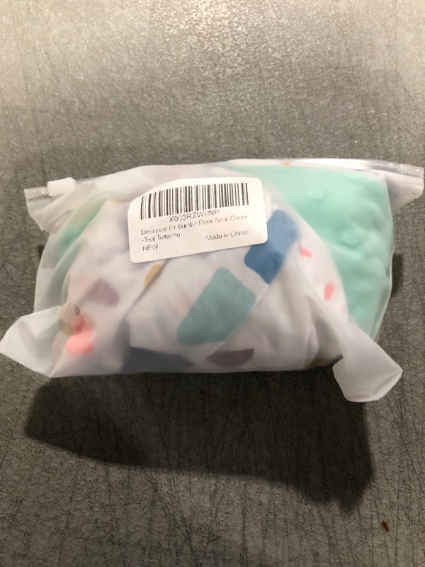 Photo 1 of Bumbo Seat Cover Compatible with Bumbo Seat, Seat Cover for Baby Girl Baby Boy, Removable Minky Seat Cover Designed for Bumbo Floor Seat - Teal Terrazzo (Cover Only)