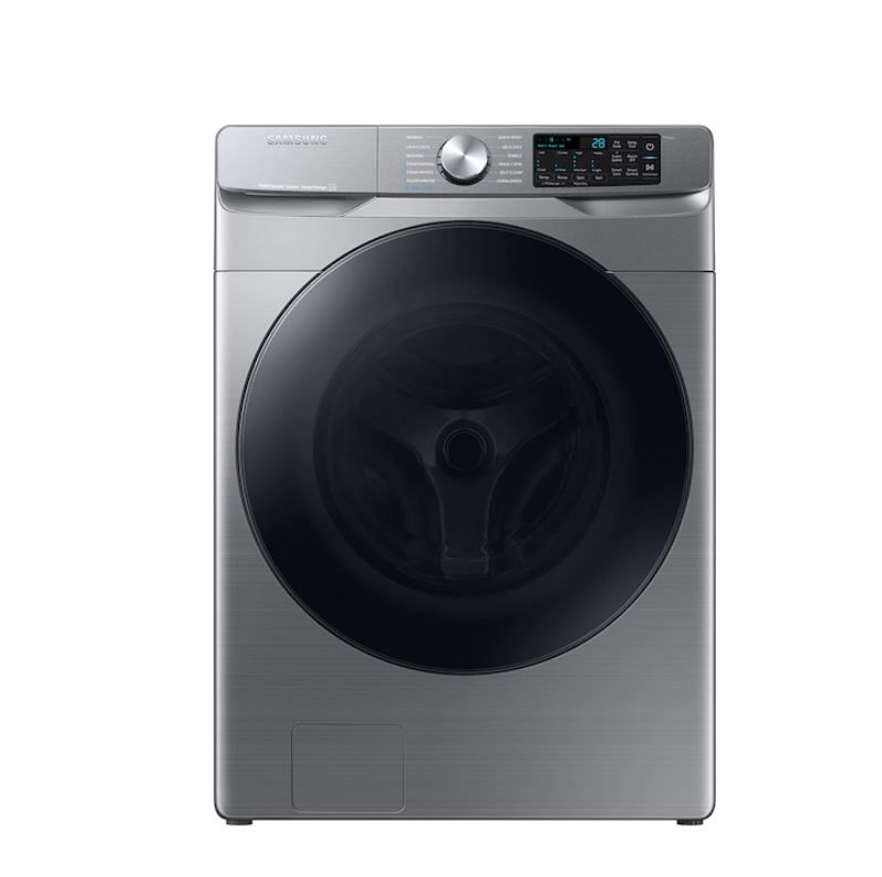 Photo 1 of Samsung 4.5-cu ft High Efficiency Stackable Steam Cycle Smart Front-Load Washer (Platinum) ENERGY STAR
