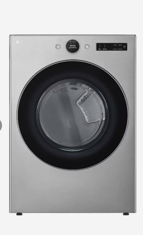 Photo 1 of LG TurboSteam 7.4-cu ft Stackable Steam Cycle Smart Electric Dryer (Graphite Steel) ENERGY STAR
