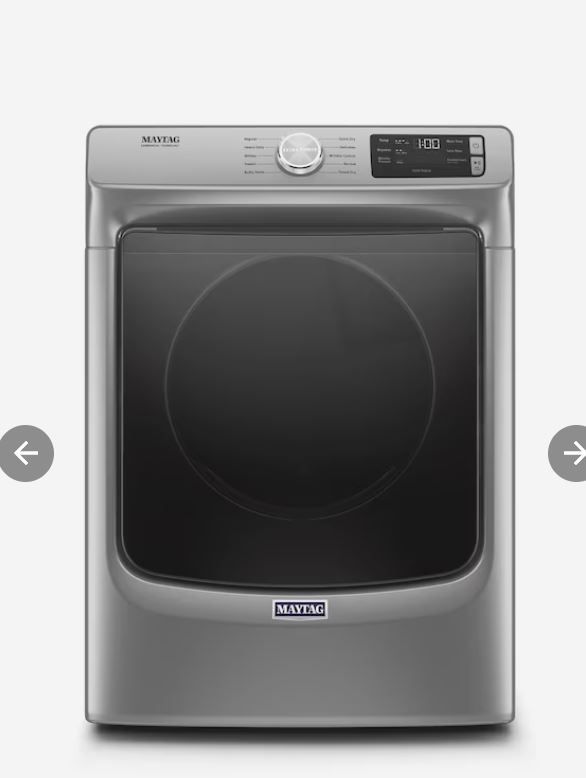 Photo 1 of Maytag 7.3-cu ft Stackable Electric Dryer (Metallic Slate) ENERGY STAR
