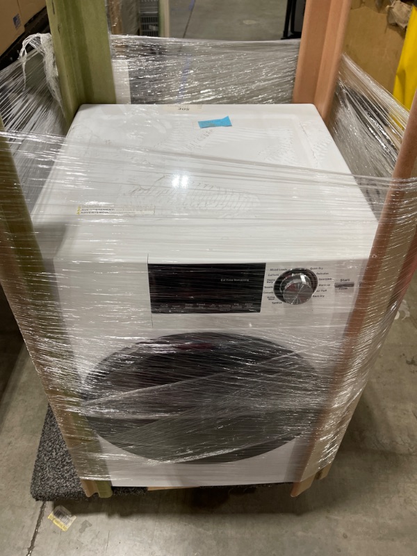Photo 4 of GE 4.3-cu ft Stackable Electric Dryer (White) ENERGY STAR

