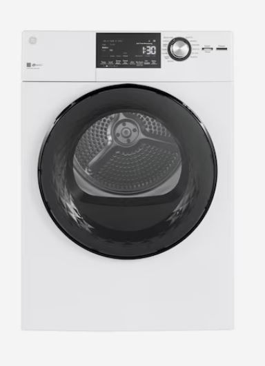 Photo 1 of GE 4.3-cu ft Stackable Electric Dryer (White) ENERGY STAR
