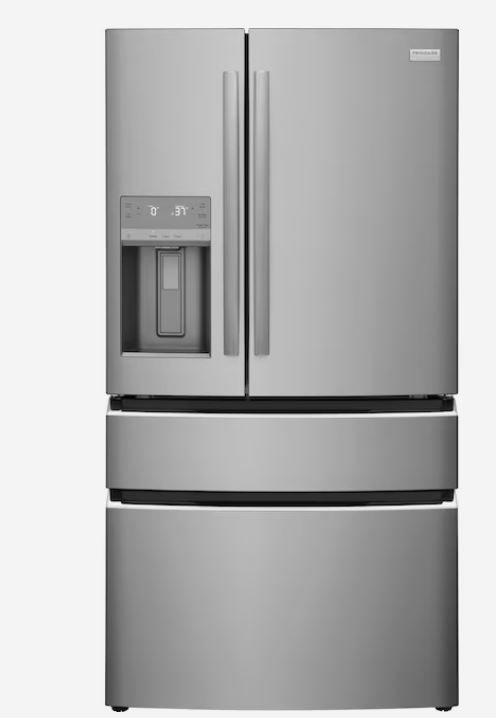 Photo 1 of Frigidaire Gallery 21.5-cu ft 4-Door Counter-depth French Door Refrigerator with Ice Maker (Fingerprint Resistant Stainless Steel) ENERGY STAR
