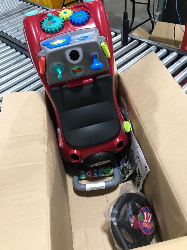 Photo 3 of Busy Buggy, Sit to Stand Toddler Ride On Toy, Ages 1-3, Red Kids Ride On Toy