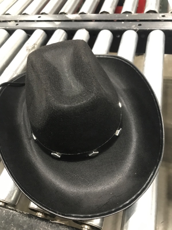 Photo 3 of Kangaroo - Cowboy Hat with Pull-on Closure, Felt Cowboy Hat for Real Cowboys or Costume Party - Adult’s Cowboy & Cowgirl Hat Black