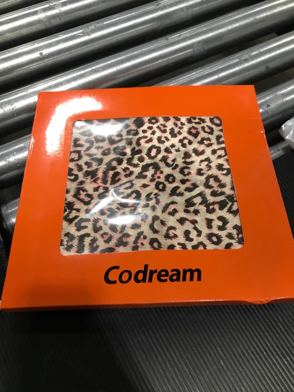 Photo 1 of Codream Fashion Satin Square Head Scarf: 35 inch Lightweight Silk Like Scarf for Ladies Women Leopard