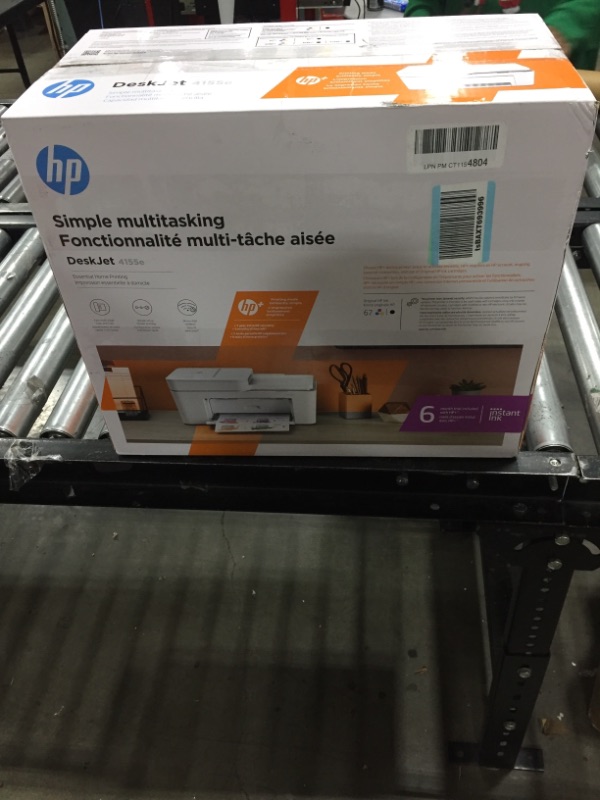 Photo 3 of HP DeskJet 4155e Wireless Color All-in-One Printer & 67XL Tri-Color High-Yield Ink Cartridge | 3YM58AN & 67XL Black High-Yield Ink Cartridge | 3YM57AN Printer + Tri-color Ink + Black Ink