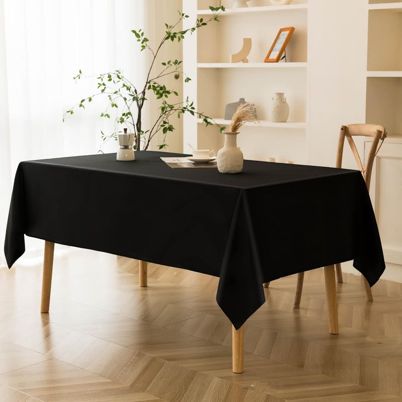 Photo 1 of 120 INCH BLACK TABLECLOTH 10 PACK 