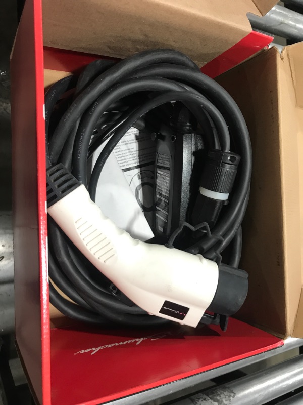 Photo 1 of Schumacher SC1455 Level 1 and Level 2 Portable EV Charger – Up to 16A, Works with 120V or 240V Outlets, 28-foot Charging Cable, Charge EVs 3X Faster