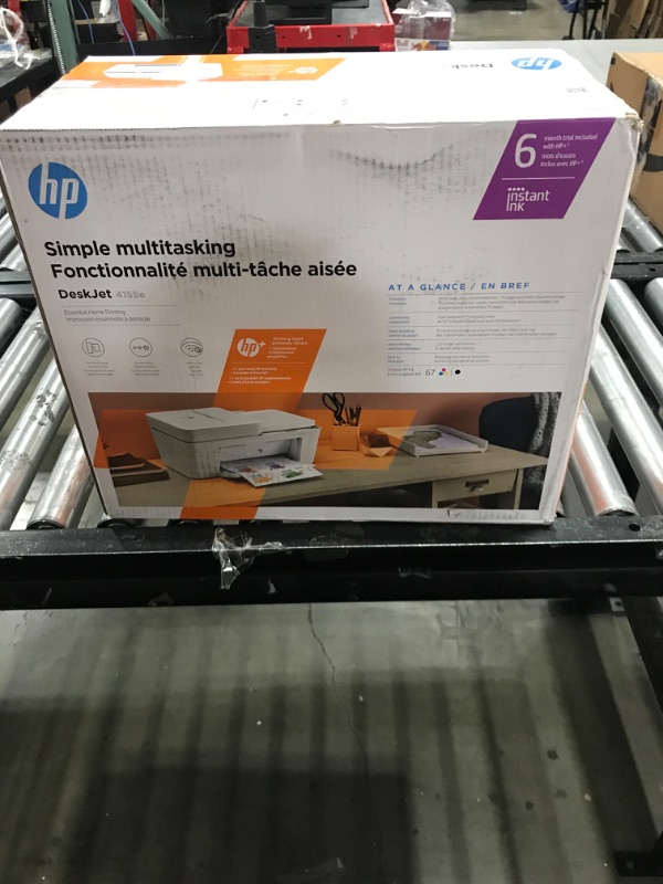 Photo 4 of HP DeskJet 4155e Wireless Color All-in-One Printer & 67XL Tri-Color High-Yield Ink Cartridge | 3YM58AN & 67XL Black High-Yield Ink Cartridge | 3YM57AN Printer