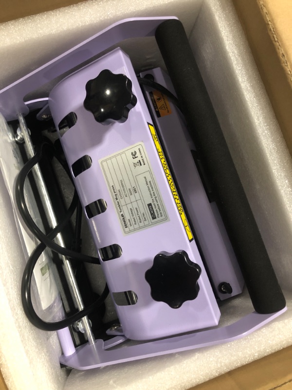 Photo 1 of Tumbler Mug Heat Press Machine 30oz 20oz 16oz Sublimation Straight Blank Skinny Tumbler Glass Jar Can - DIY Heat Transfer Vinyl with Temp&Timer Setting for 11-16oz Coffee/Ceramic Mugs - Purple