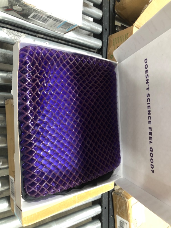 Photo 2 of Purple Royal Seat Cushion - Seat Cushion for The Car Or Office Chair - Temperature Neutral Grid