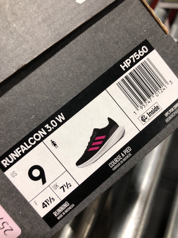 Photo 5 of adidas Women's Run Falcon 3.0 Shoe 9 Black/Pulse Magenta/Grey