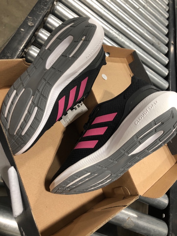 Photo 4 of adidas Women's Run Falcon 3.0 Shoe 9 Black/Pulse Magenta/Grey