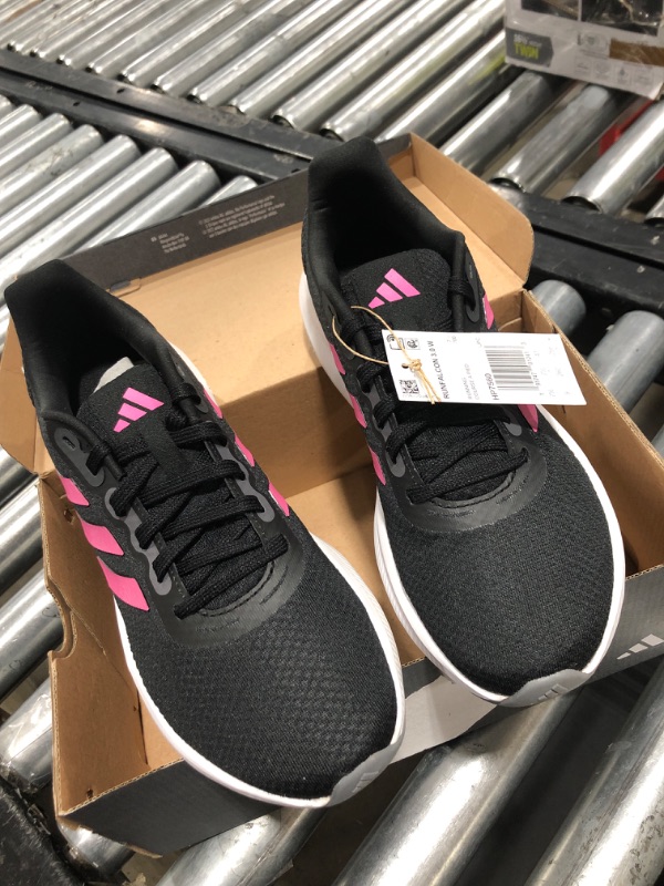 Photo 3 of adidas Women's Run Falcon 3.0 Shoe 9 Black/Pulse Magenta/Grey