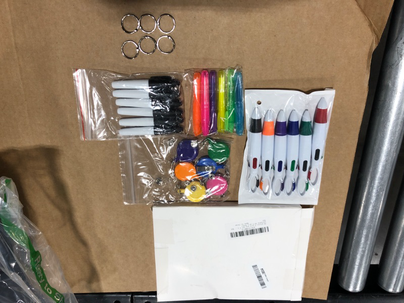 Photo 1 of DLUGOPIS Nurse pen set include 6 pieces Tip Highlighter 6 pieces Permanent Marker Pen And 6 pieces Retractable Ball Pen Pack With 6 pieces Nurse Badge Clip Retractable ID Name Reels 24 Pieces