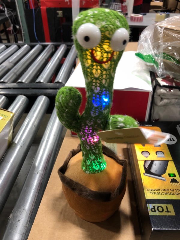 Photo 2 of Baby Dancing Cactus for Baby Toys Boys Girls, Dancing Cactus Mimicking Toy Talking Cactus Toy 6 to 12 Month Old Baby Toys, Talking Imitation Toys Glowing Musical Toys Children's Educational Toys
