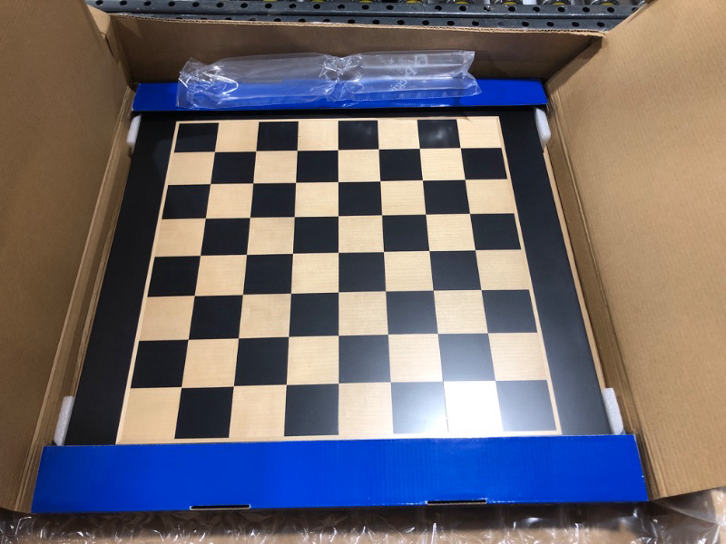 Photo 2 of Chess Board Berlin - Inlaid Maple and Beech Wood, Extra Large 19 x 19 Inch