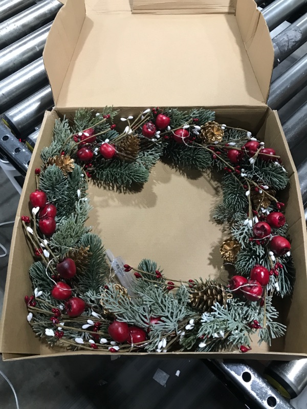 Photo 1 of 12" Christmas Wreath Door Hanging