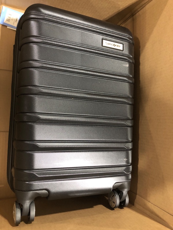 Photo 2 of Samsonite Omni 2 PRO Hardside Expandable Luggage with Spinners, Midnight Black, Carry-on Pro Carry-on Midnight Black