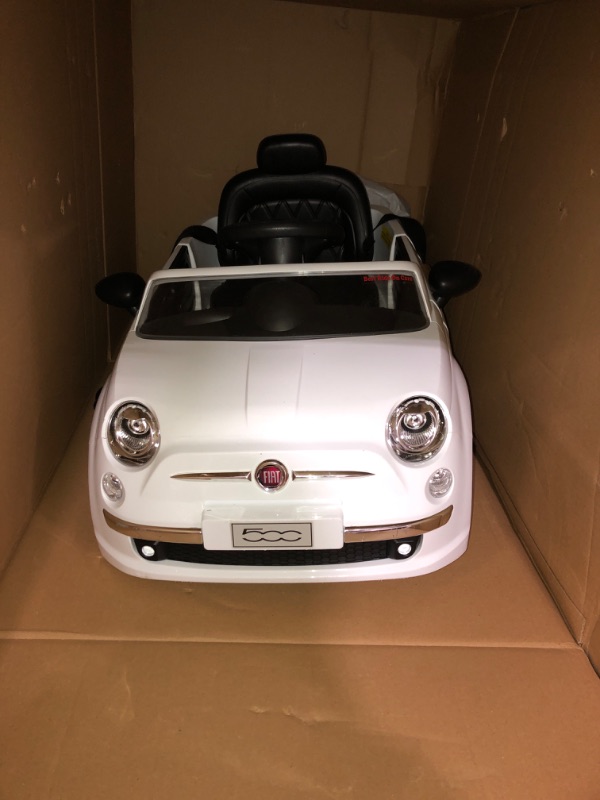 Photo 2 of Best Ride On Cars Fiat 500 Push Car, White 37 x 19 x 12 inches