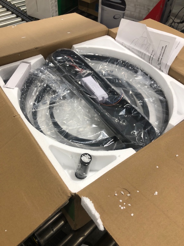 Photo 1 of Dawn Whisper 42 Inch Retractable Ceiling Fan, Silent DC Motor Modern Ceiling Fans with Lights Remote 6 Speeds, 3 Color Changing Modern Ceiling Fan for Bedroom Black