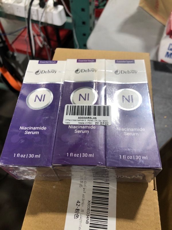 Photo 2 of 3 Pack Niacinamide Serum for Face Moisturizing Inhibits Melanin & Restore Skin Natural, Anti-Aging and Shrinks Pores (1Fl.Oz / 30ml)
