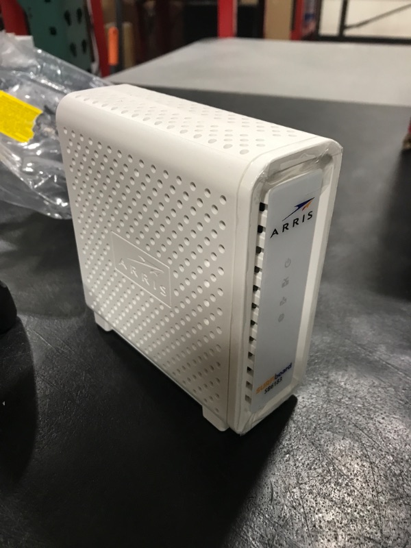 Photo 3 of ARRIS Surfboard SB6183 DOCSIS 3.0 Cable Modem (400 Mbps Max Internet Speed) & W21 AX6600 WiFi 6 Mesh Ready Router Bundle (WiFi Coverage up to 2,750 sq ft) | Mesh with Your Cable Internet DOCSIS 3.0 Modem + AX6600 Mesh Router