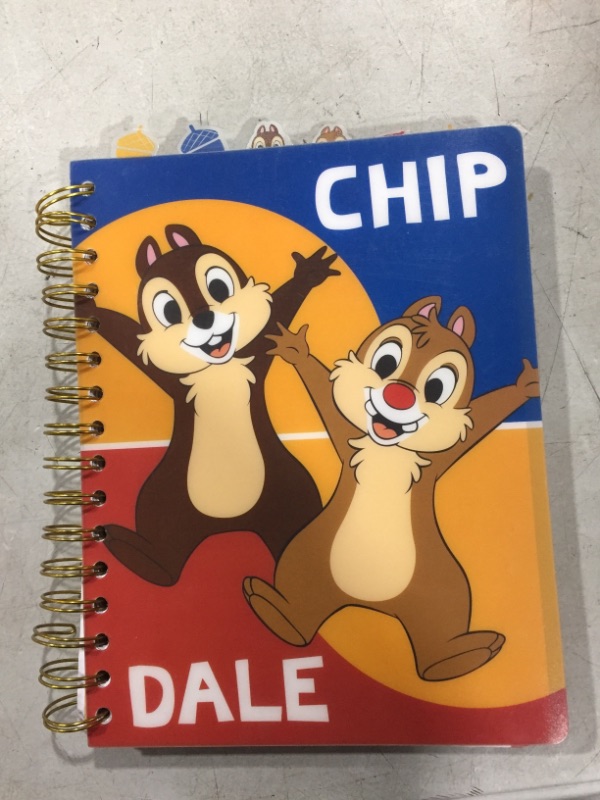 Photo 3 of Innovative Designs Disney Chip and Dale Tab Journal Notebook, Spiral Bound, 144 Lined Pages, 8 x 7