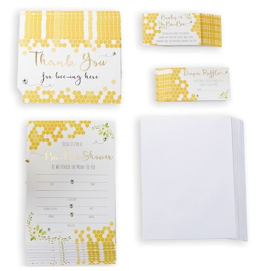 Photo 1 of Sweet as Can Bee Invitation & Thank You Card Bundle (Set of 25)
