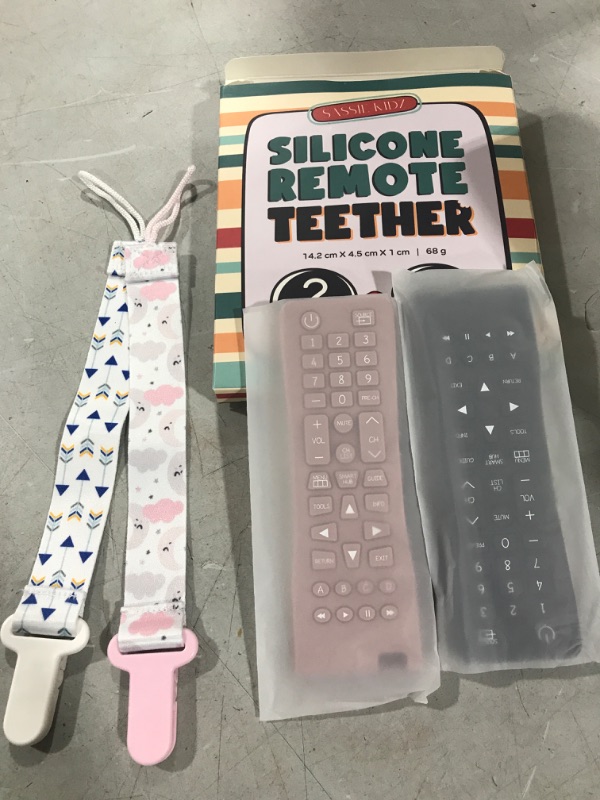 Photo 1 of Baby Silicone remote teethers with 2 clips