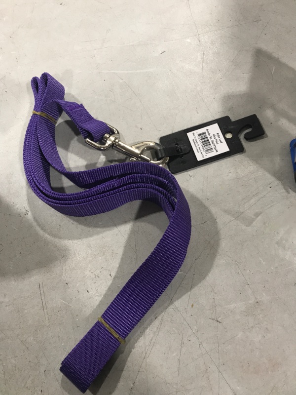 Photo 2 of Zack & Zoey Basic Nylon Dog Leash, 6-Feet x 1-Inch Lead, Ultra Violet Ultra Violet 6-Feet x 1-Inch Lead