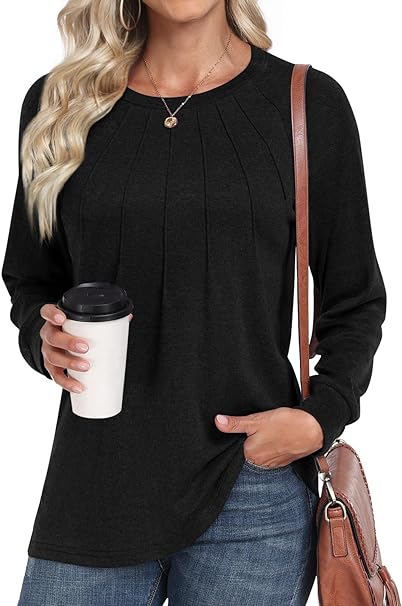 Photo 1 of Addtoo Womens 2023 Casual Long Sleeve Tunic Tops Winter Crewneck Blouse Warm Tshirt For Leggings- Medium
