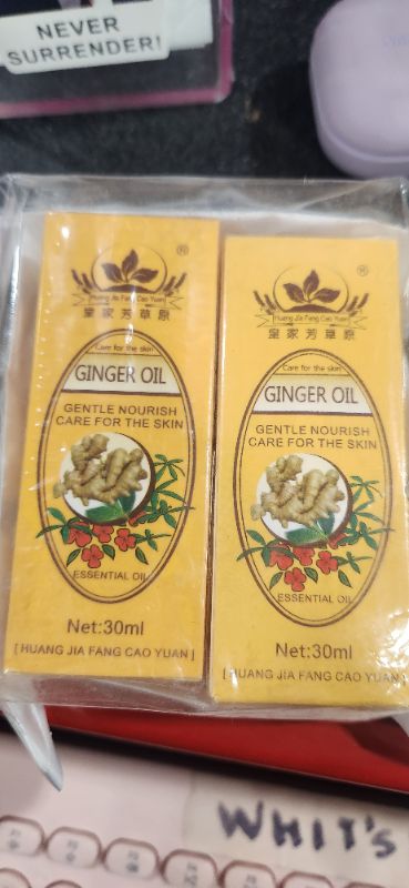 Photo 1 of 2 pack of ginger oil