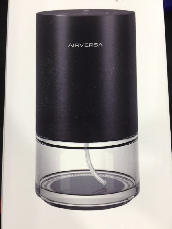 Photo 2 of Airversa Waterless Diffuser for Essential Oil Nebulizer ????? Capacity Battery Operated Aromatherapy Mini Scent Air Machine Atomizing Diffuser 1/2/3H/Continous 3 Mist Level 3 Lighting Effects Black