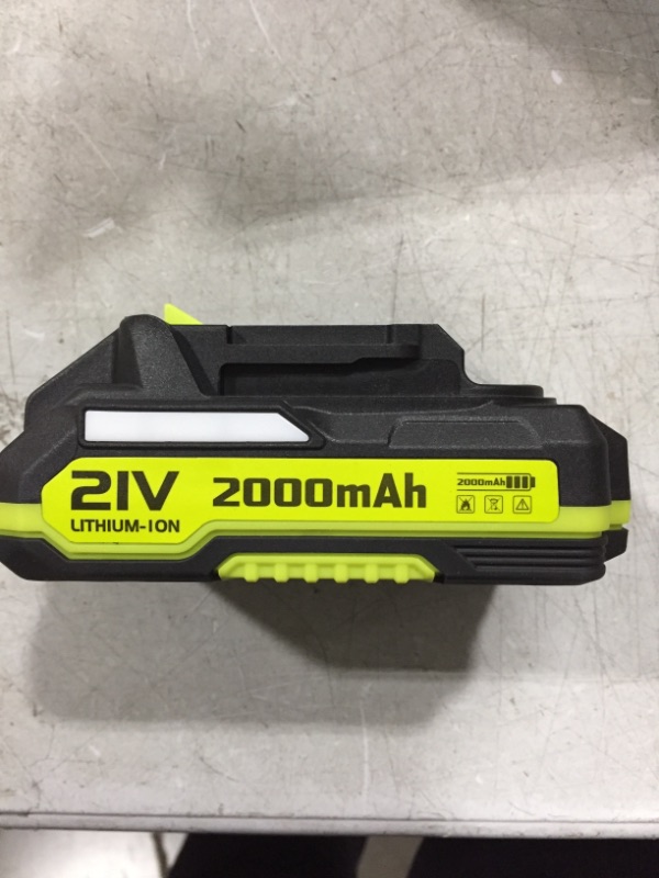 Photo 2 of LAZYBOI Battery 21V 2.0Ah, Replacement Lithium-ion Battery Cordless Leaf Blower, Long Life Battery Work with Fast Charging
