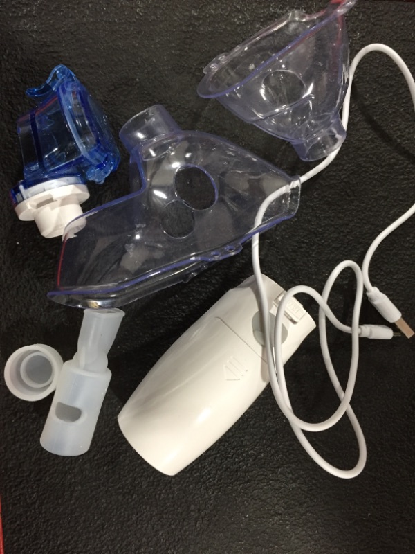 Photo 2 of Portable Nebulizer - Nebulizer Machine for Adults and Kids Travel and Household Use, Handheld Mesh Nebulizer for Breathing Problems APOWUS White