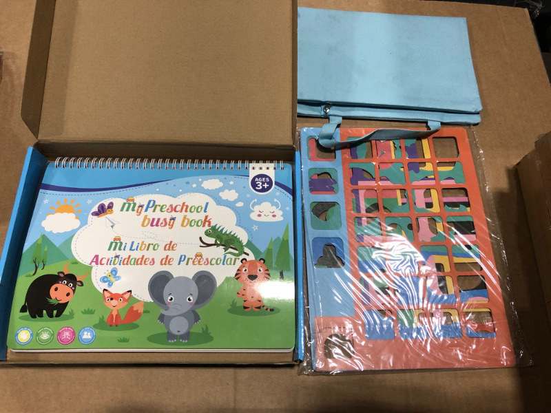 Photo 2 of  Montessori Toy from 4 Years, Inside the 12 Themes of Early Child Education Learning Book for Boys and Girls Sensory Montessori Toy