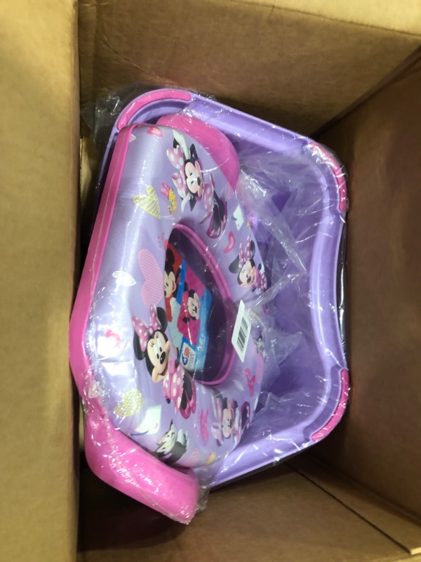 Photo 2 of Disney Minnie Mouse 2 Pc "Happy Helpers" Essential Potty Training Set - Soft Potty Seat, Step Stool