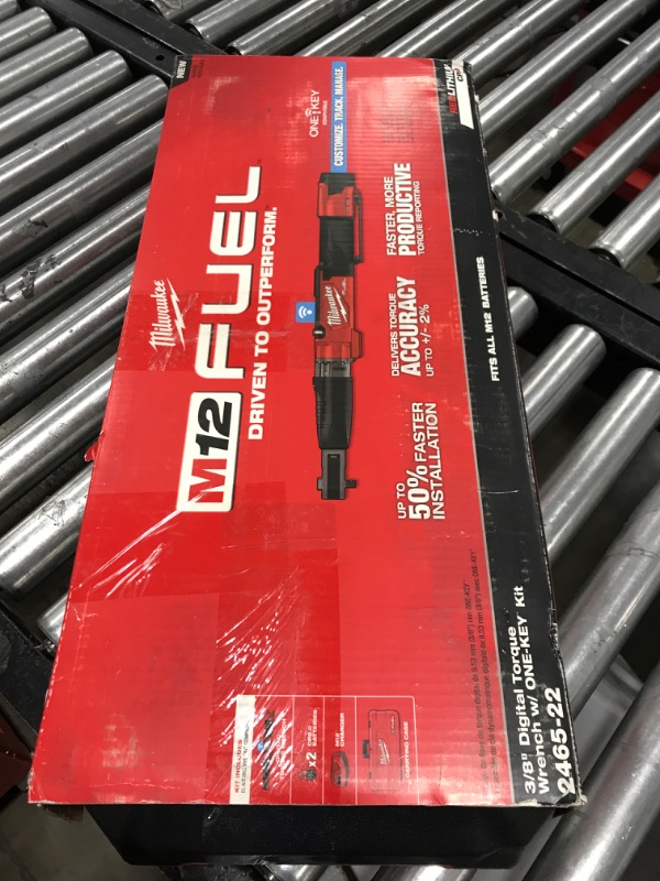 Photo 2 of Milwaukee 2466-20 M12 FUEL Cordless Lithium-Ion 1/2 in. Digital Torque Wrench 