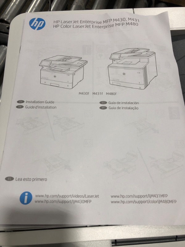 Photo 7 of HP LaserJet Enterprise MFP M430f Monochrome All-in-One Printer with built-in Ethernet & 2-sided printing (3PZ55A),white, Large
