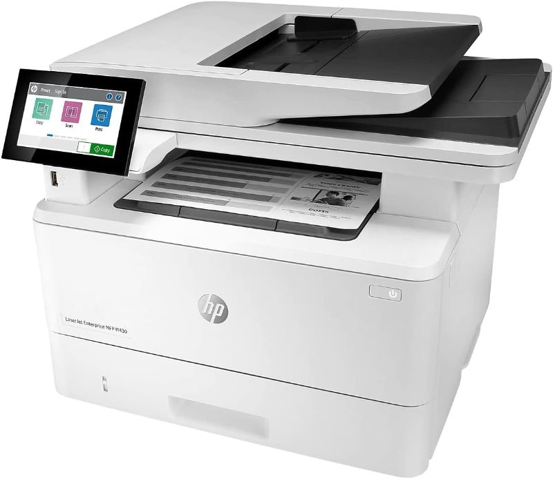 Photo 1 of HP LaserJet Enterprise MFP M430f Monochrome All-in-One Printer with built-in Ethernet & 2-sided printing (3PZ55A),white, Large
