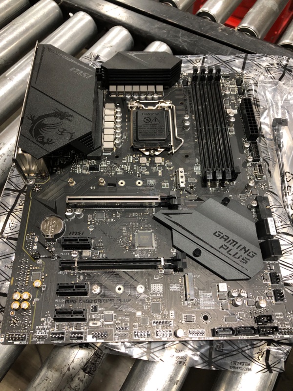 Photo 3 of MSI MPG Z490 Gaming Plus Gaming Motherboard (ATX, 10th Gen Intel Core, LGA 1200 Socket, DDR4, CF, Dual M.2 Slots, USB 3.2 Gen 2, 2.5G LAN, DP/HDMI, Mystic Light RGB)
